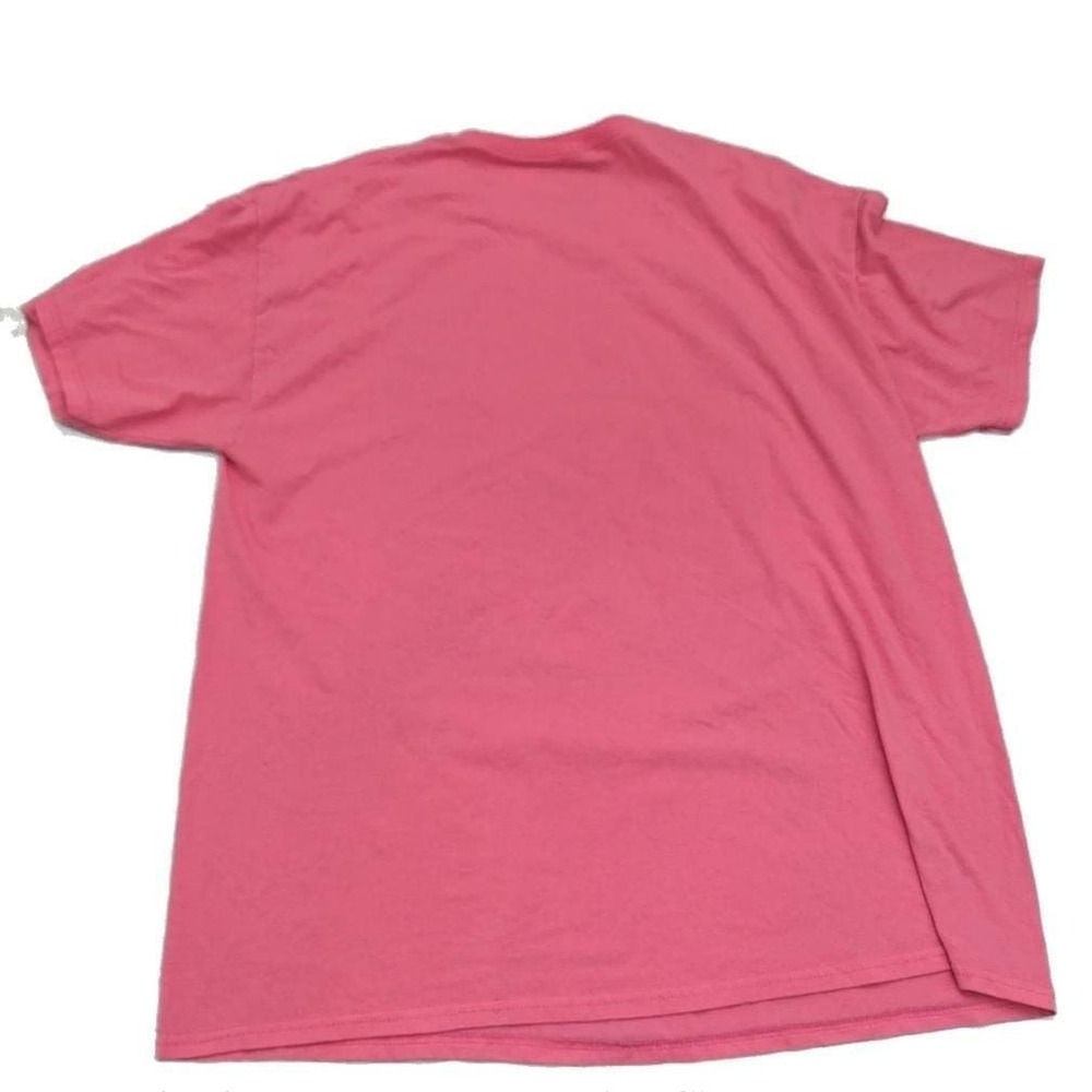 Nickelodeon 90s Cartoons graphic T-shirt men's sz arge pink neon unisex FLAW - Picture 4 of 4